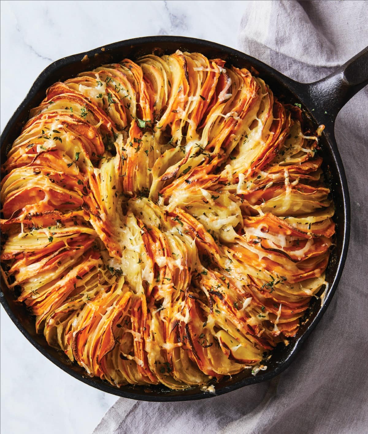 Cheese Herb Potato Gratin