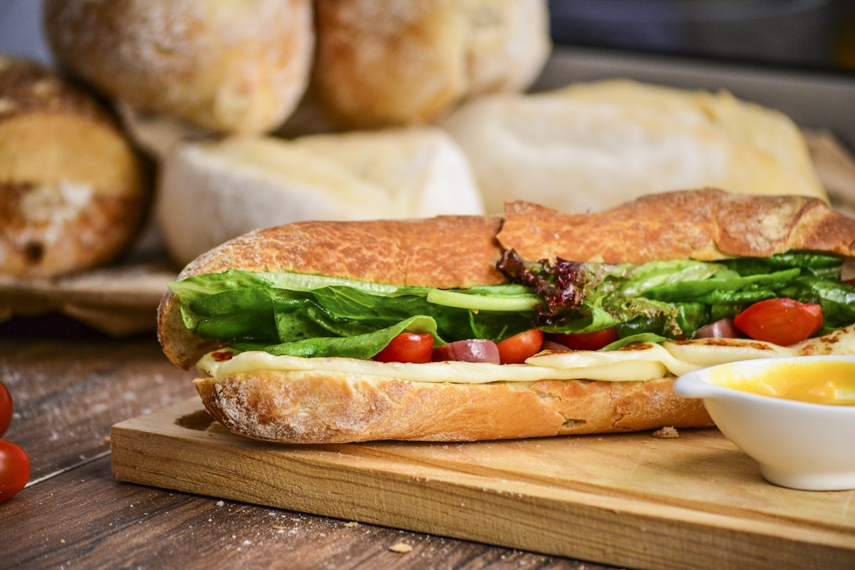 Gourmet Ciabatta Sandwich Stack