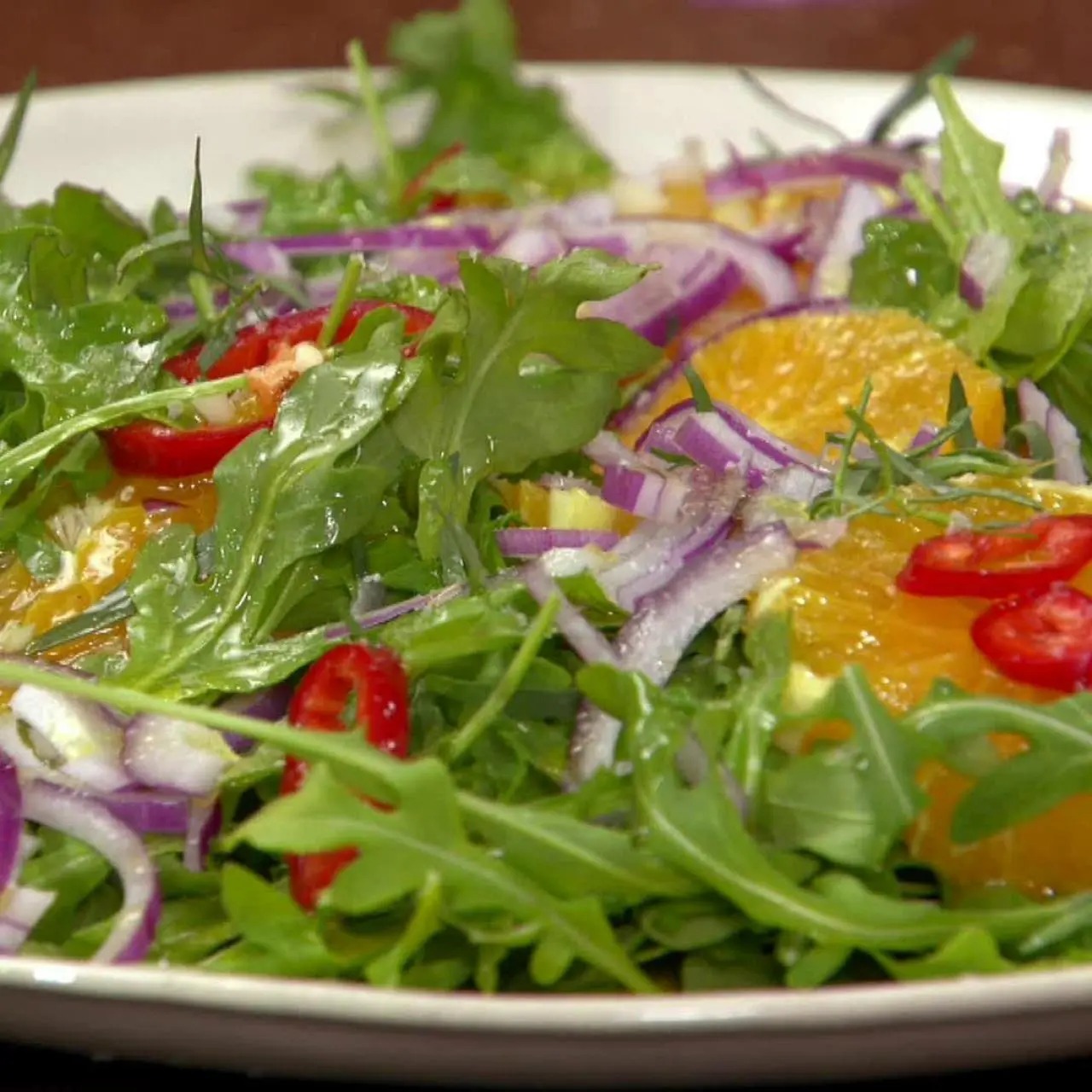 Hot and Sweet Orange Salad