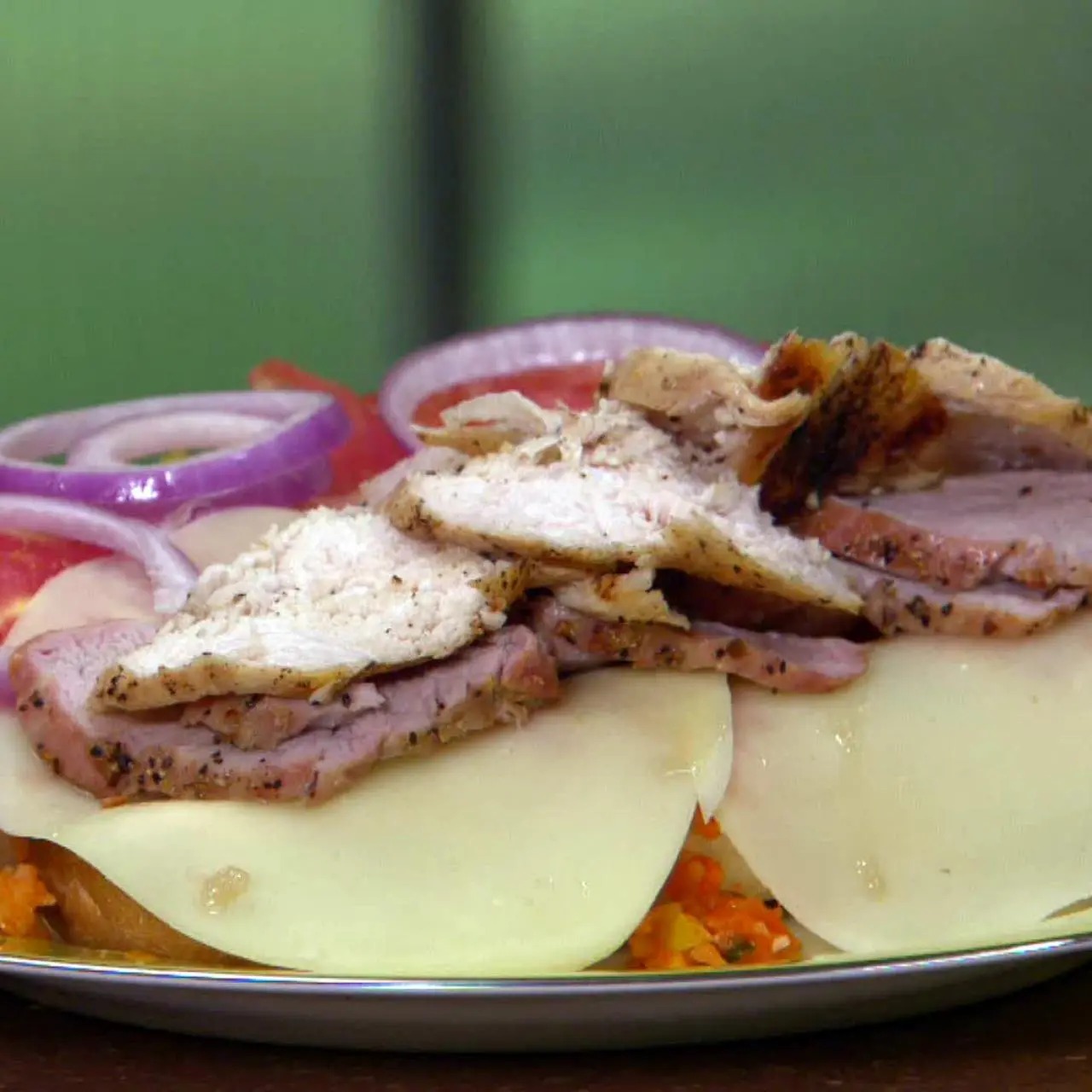 Italian Sliced Chicken and Pork Hoagie