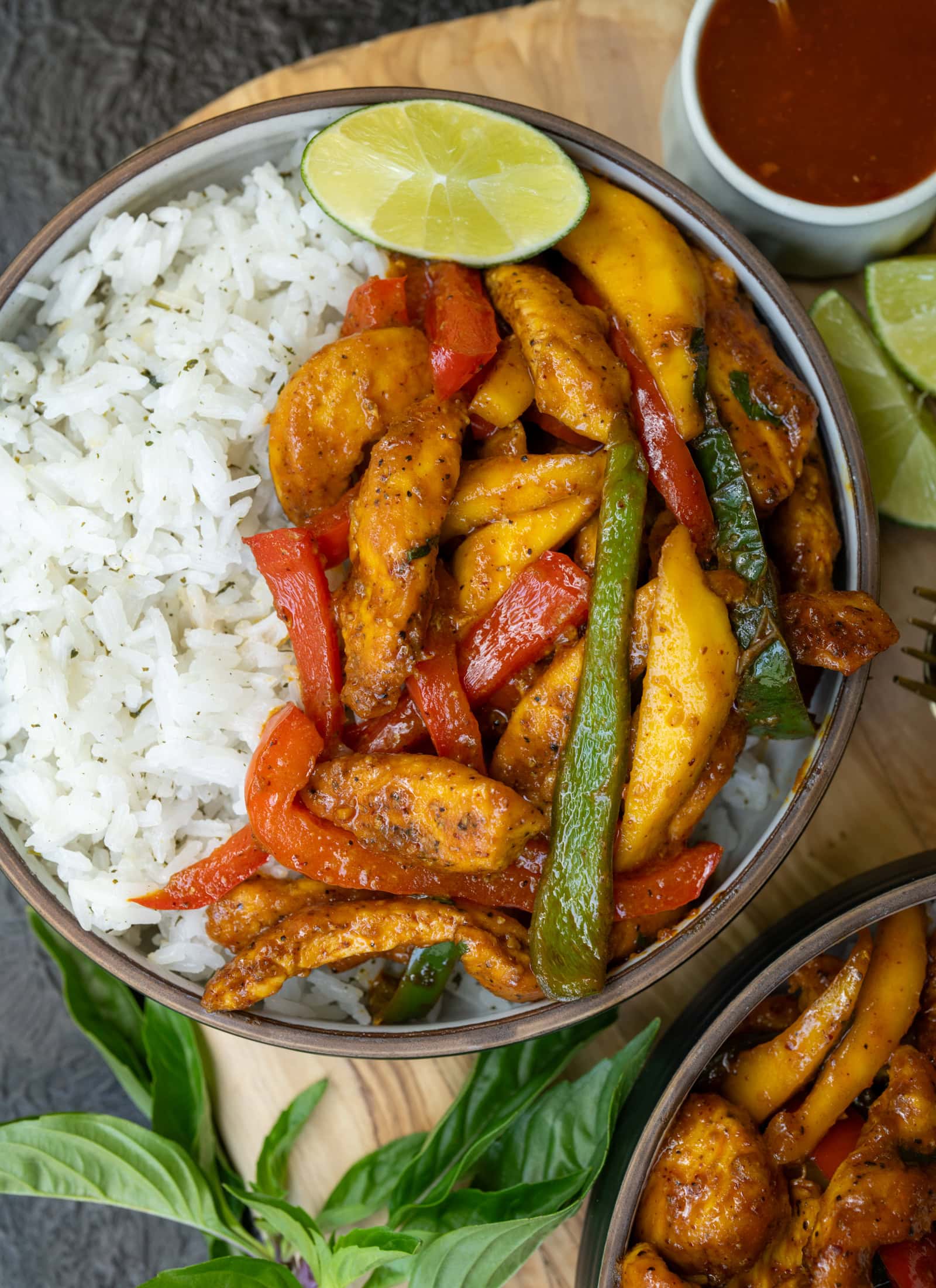 Thai Chili Chicken and Peppers with Mango
