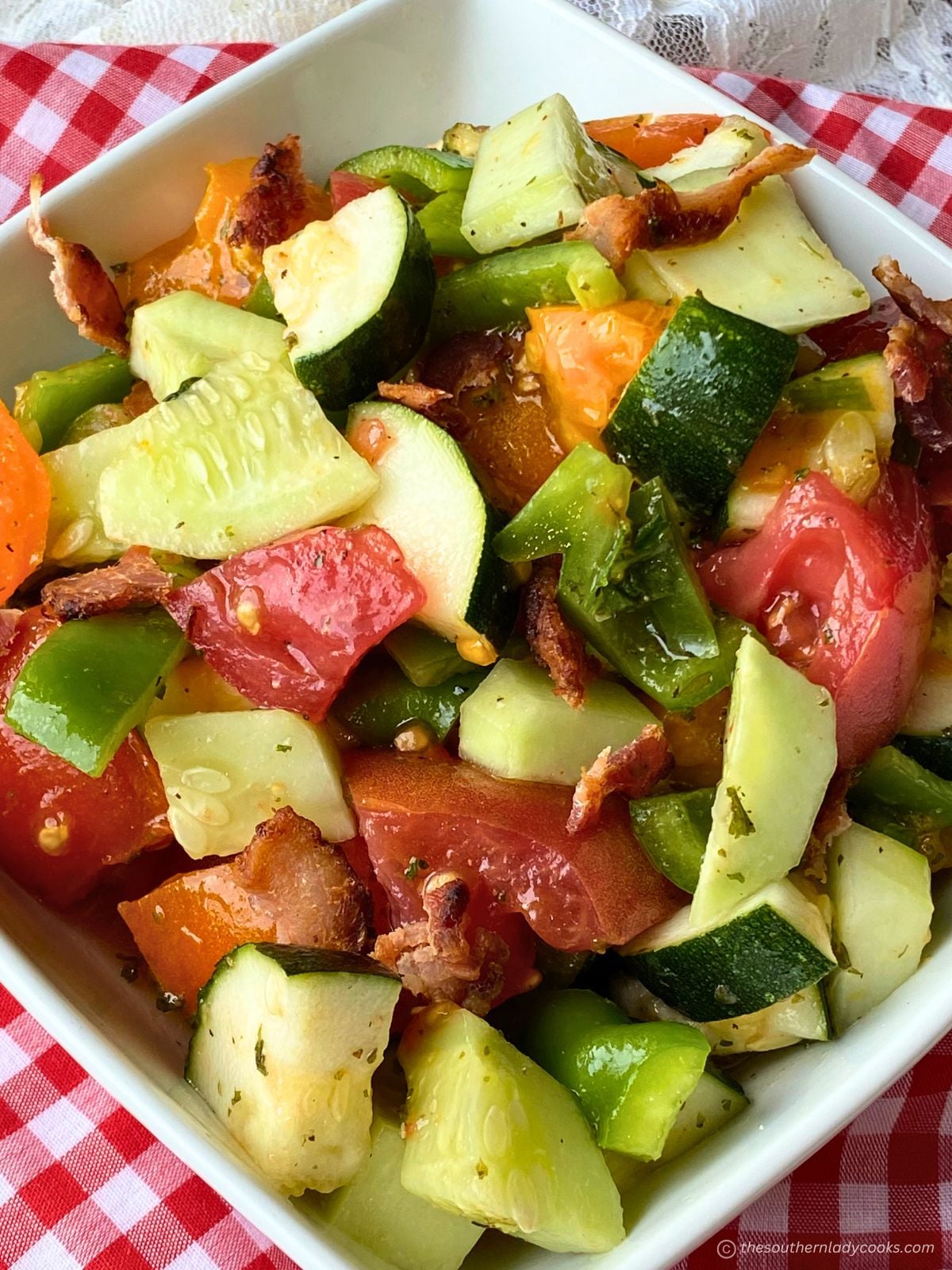 Tomato Zucchini Salad